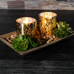 Richland Votive Holder Grande Gold Mercury