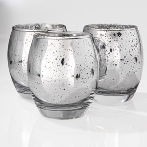 Richland Grande Hurricane Votive Holder Silver Mercury Set of 72