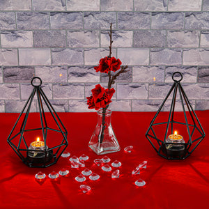 Richland Geometric Tealight Candle Holders - Black