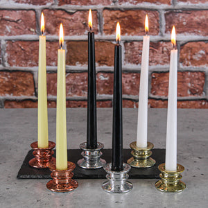 Richland Athena Taper Candle Holder Rose Gold Set of 12