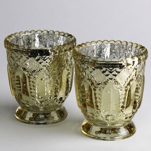 Richland Holder Royal Mercury Petite Metallic Gold Set of 48