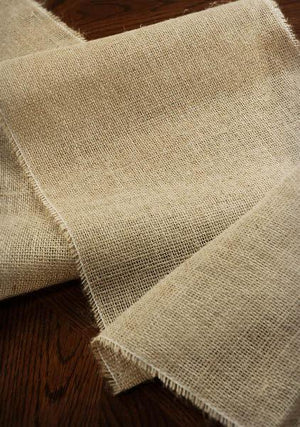 Burlap Table Runner 12.5 wide x 96in