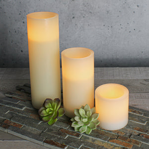 Richland Flameless LED Pillar Candle 3"x3" Ivory