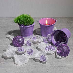 Richland 2" Iron Favor Bucket, Purple Set of 25