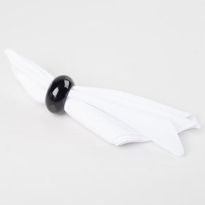 Richland Napkin Ring 2.3" Black Set of 24