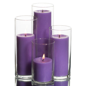 richland pillar candles eastland cylinder holders set of 4