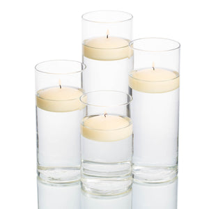 richland floating candles eastland cylinder holders set of 4
