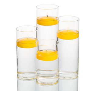richland floating candles eastland cylinder holders set of 4