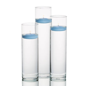 eastland tall cylinder vases with richland floating candles set of 18
