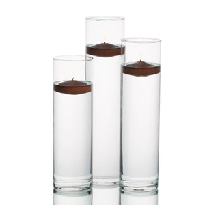 eastland tall cylinder vases with richland floating candles set of 18