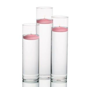 eastland tall cylinder vases with richland floating candles set of 18