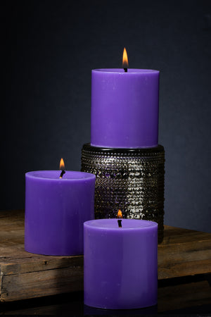 Richland Pillar Candle 3"x3" Lavender