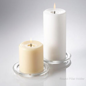 eastland pillar candle holder glass set of 36