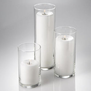 eastland cylinder pillar candle holders 6 7 5 10 5 set of 36