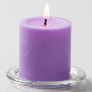 Richland Pillar Candles 3"x3" Lavender Set of 12