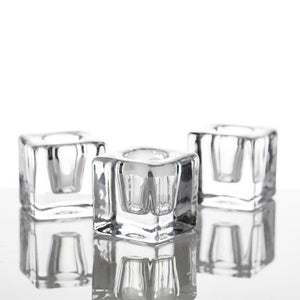 richland square glass taper candle holder set of 72