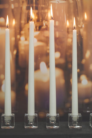 Richland Square Glass Taper Candle Holder Set of 72