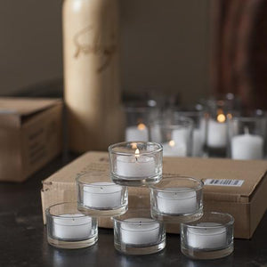 Richland Clear Cup Tealight Candles White Citronella Scented Set of 50