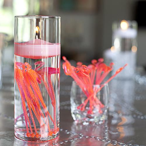 richland floating candles 3 pink set of 12