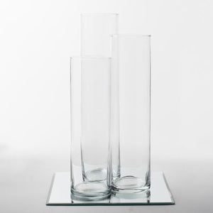 eastland 12 mirror and tall cylinder vase centerpiece set of 36