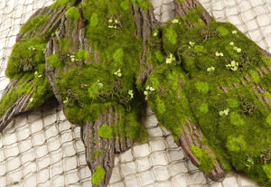 Foam Moss Tree Bark  14 X 6.5in