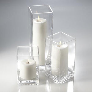 Richland Pillar Candles & Eastland Square Holders Set of 18