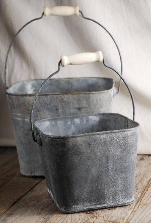 flower shop buckets 6 5 5 square set of two